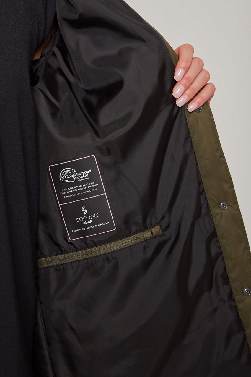 Women’s Longline Quilted Freezer Jacket