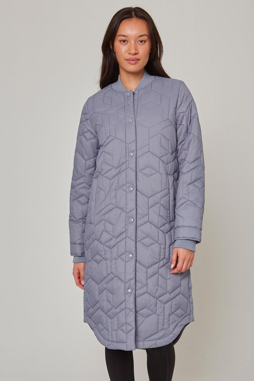Mondetta Women’s Woven Freezer Jacket in Tradewinds (Blue)