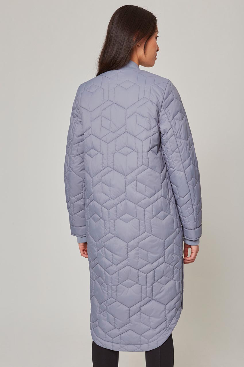 Women’s Longline Quilted Freezer Jacket