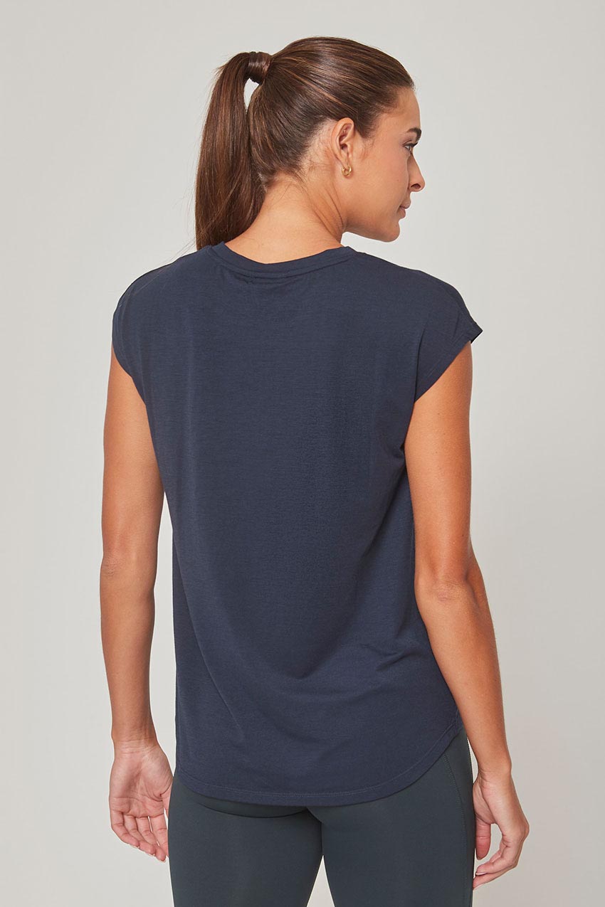 Dynamic Sleeveless Top - Dark Teal