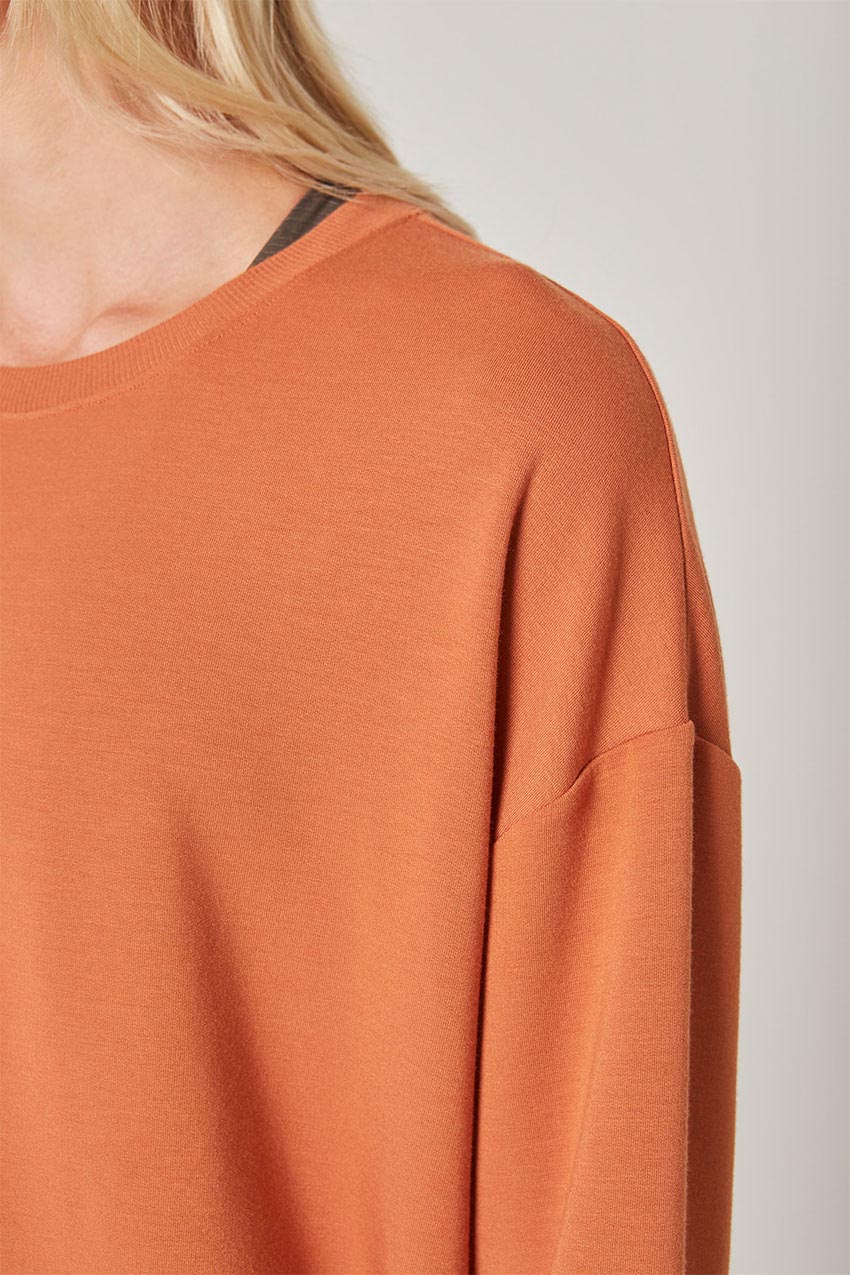 Serene Recycled Polyester TENCEL™ Modal Relaxed Crew Neck - Sale