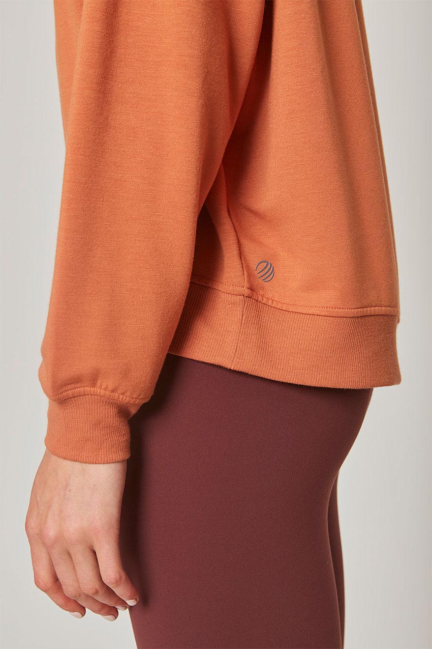 Serene Recycled Polyester TENCEL™ Modal Relaxed Crew Neck - Sale