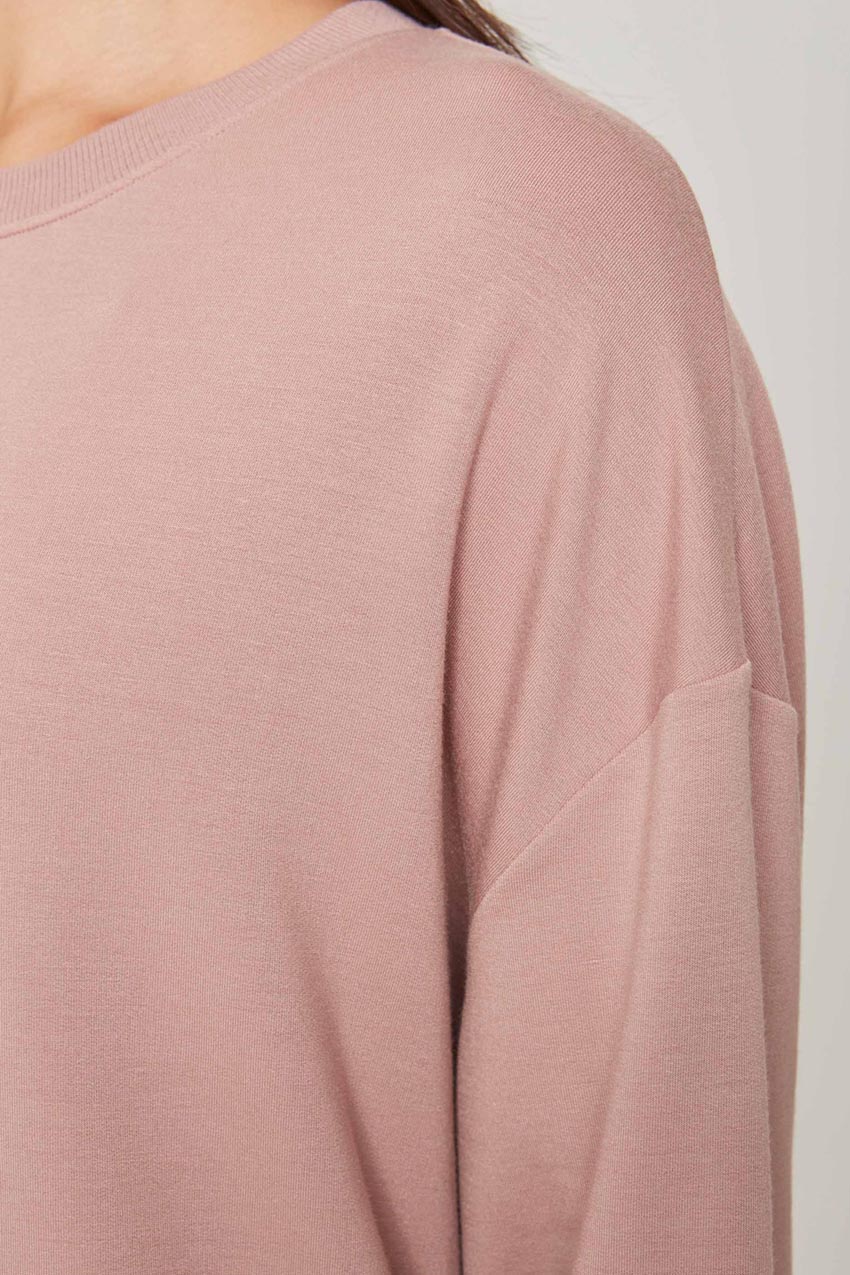 Serene Recycled Polyester TENCEL™ Modal Relaxed Crew Neck - Sale