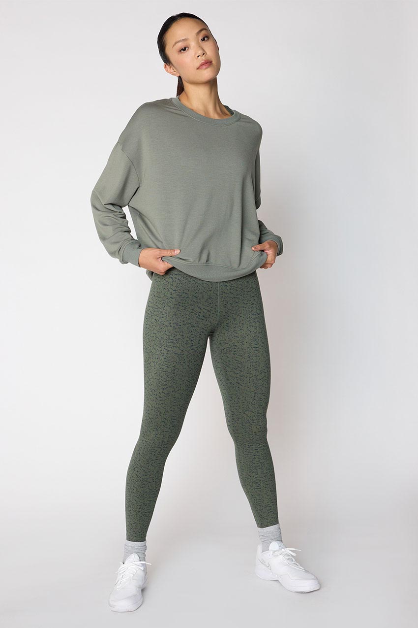 Serene Recycled Polyester TENCEL™ Modal Relaxed Crew Neck - Sale