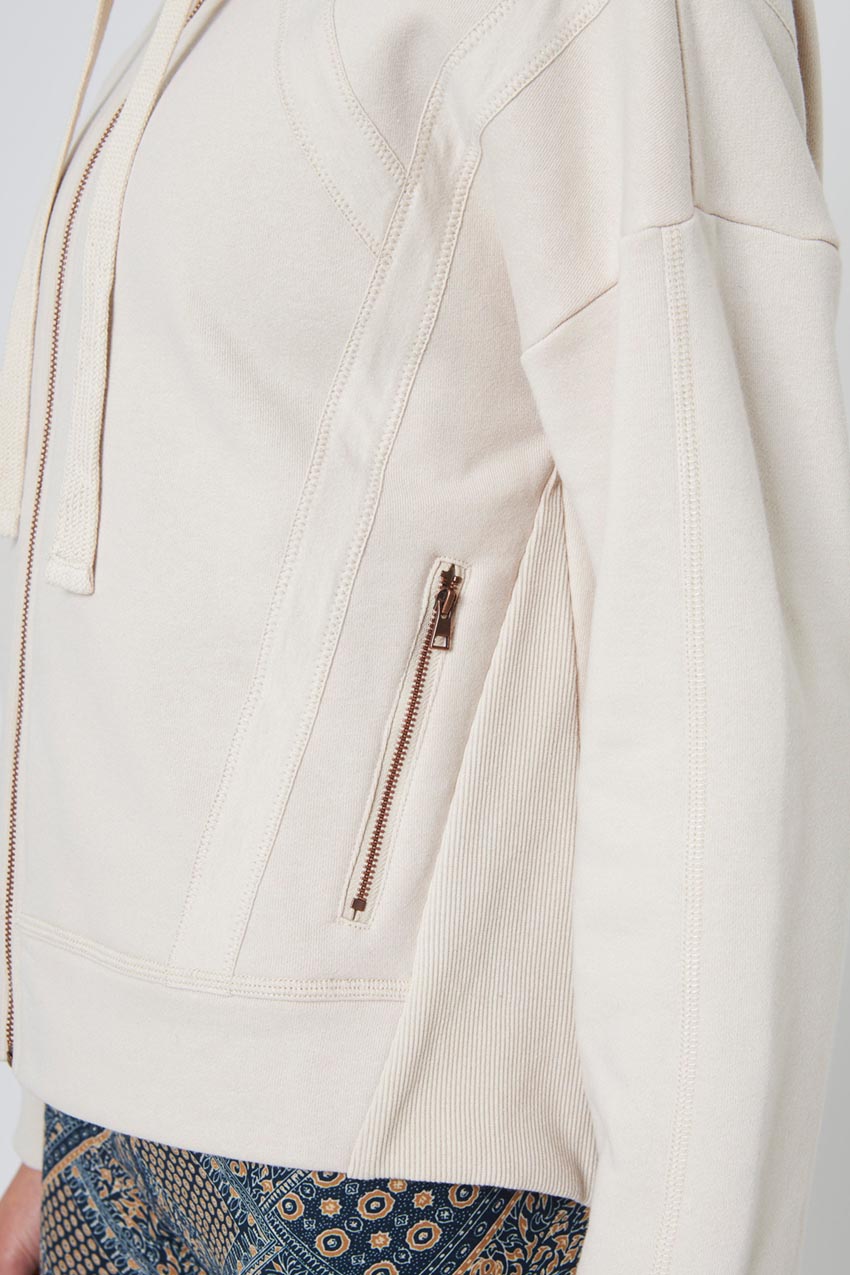 Ease Organic Cotton Recycled Zip-Up Hoodie