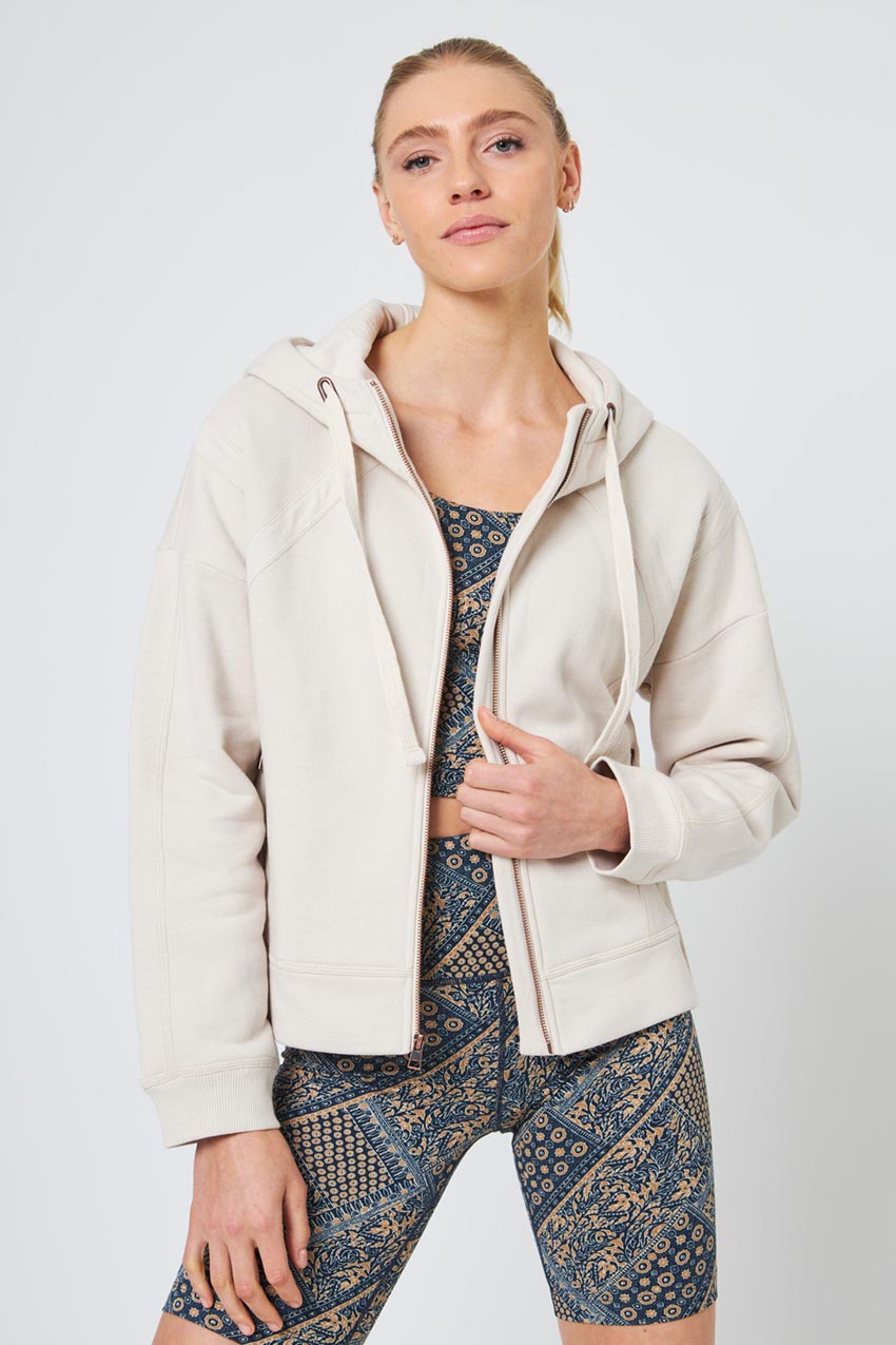 Ease Organic Cotton Recycled Zip-Up Hoodie
