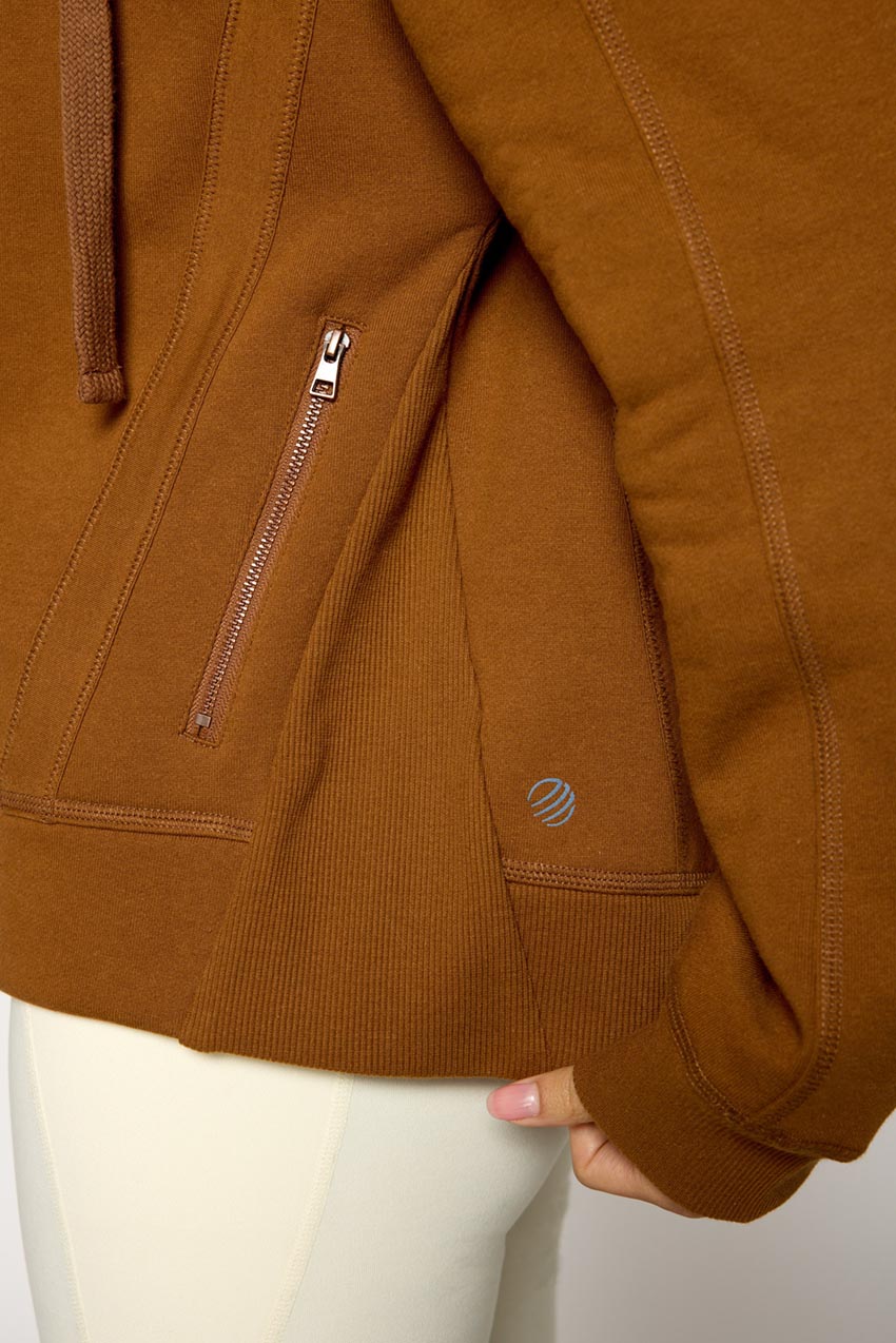 Ease Organic Cotton Recycled Zip-Up Hoodie