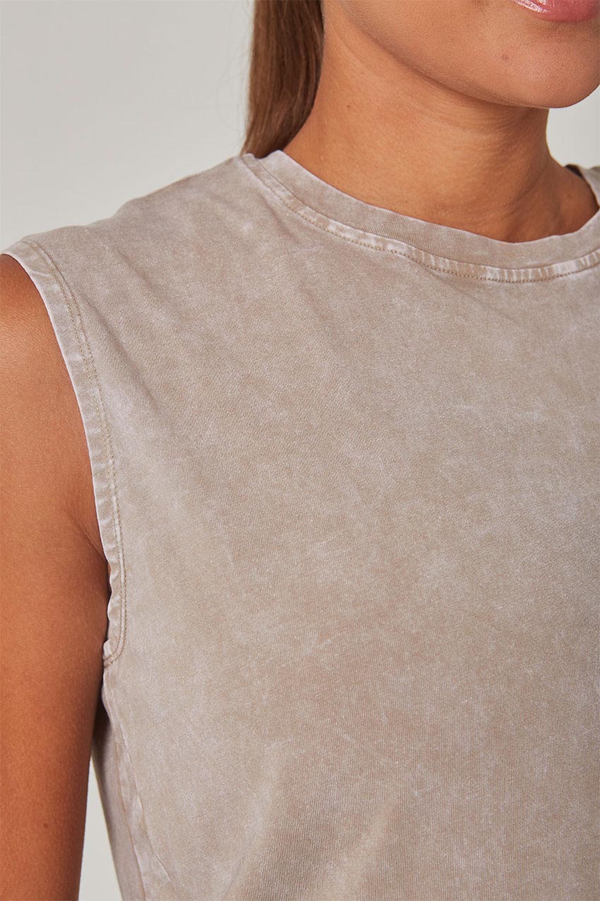 Calm Boxy Washed Tank Top