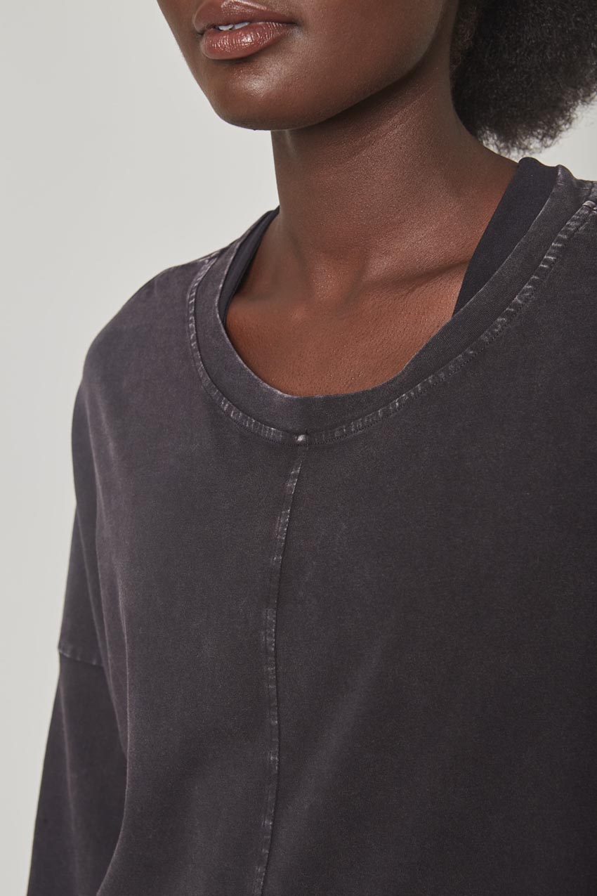 Calm Oversized Boxy Long Sleeve Top - Sale