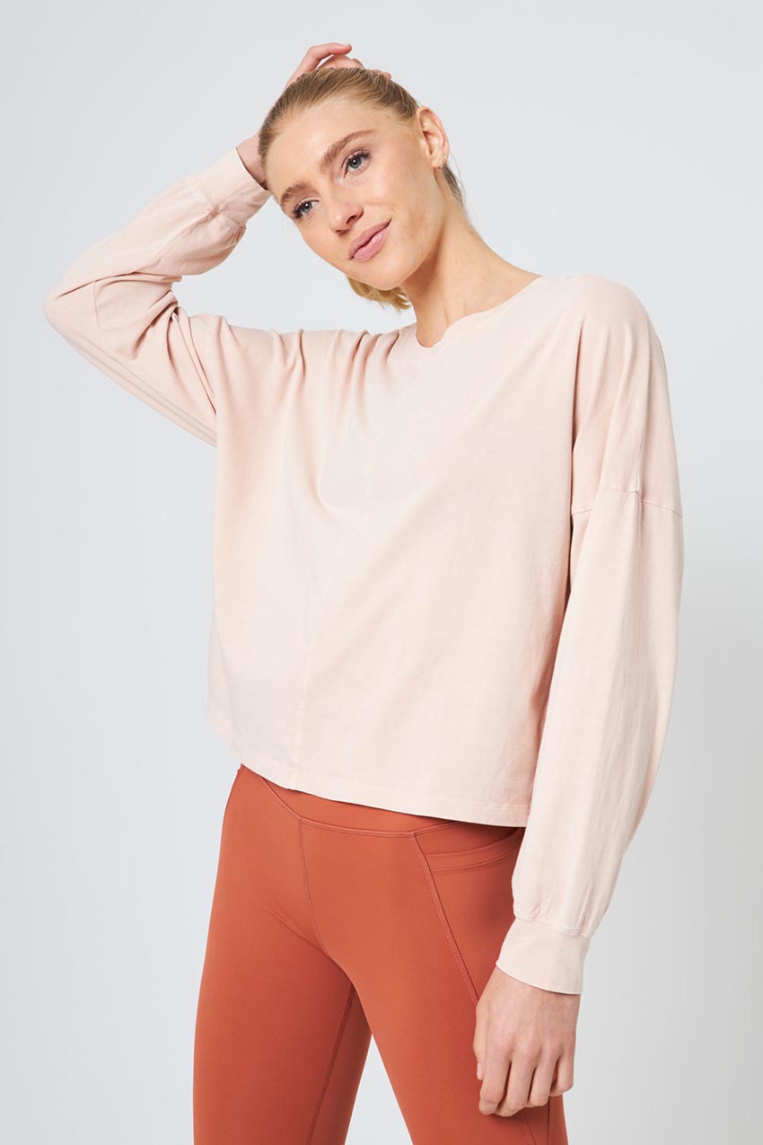 Calm Oversized Boxy Long Sleeve Top
