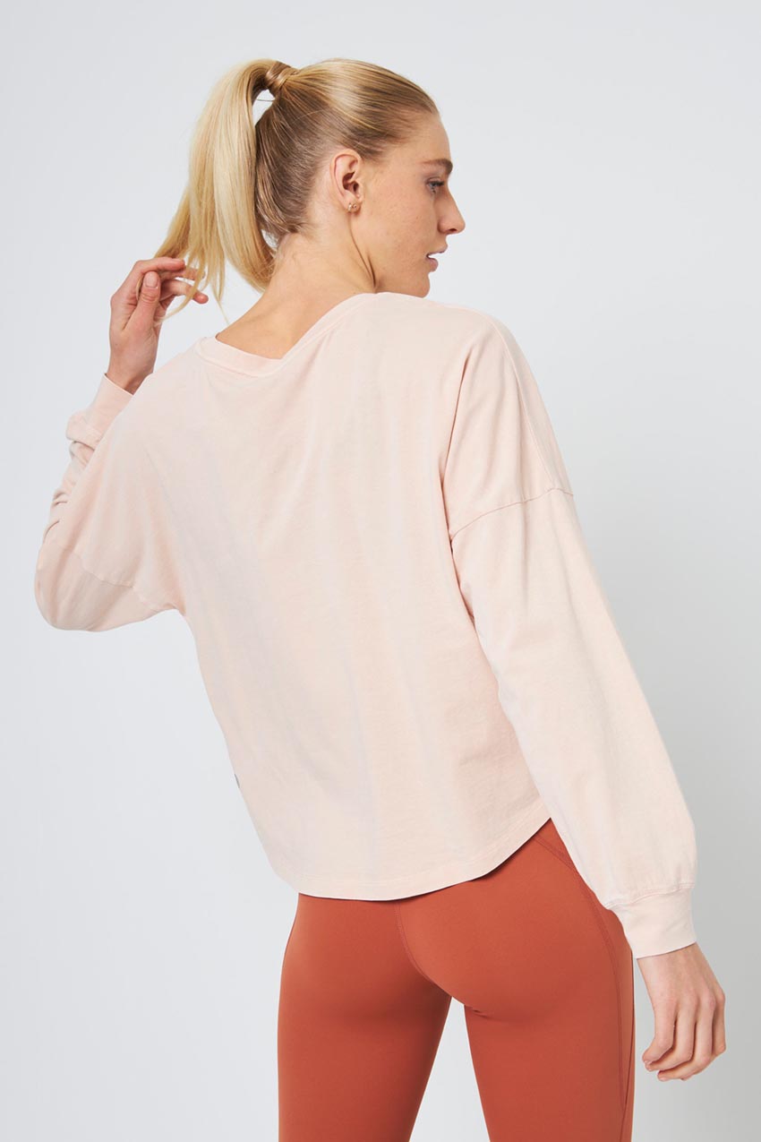 Calm Oversized Boxy Long Sleeve Top