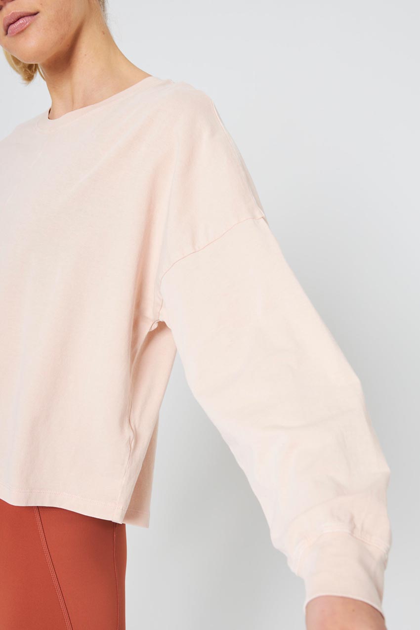 Calm Oversized Boxy Long Sleeve Top