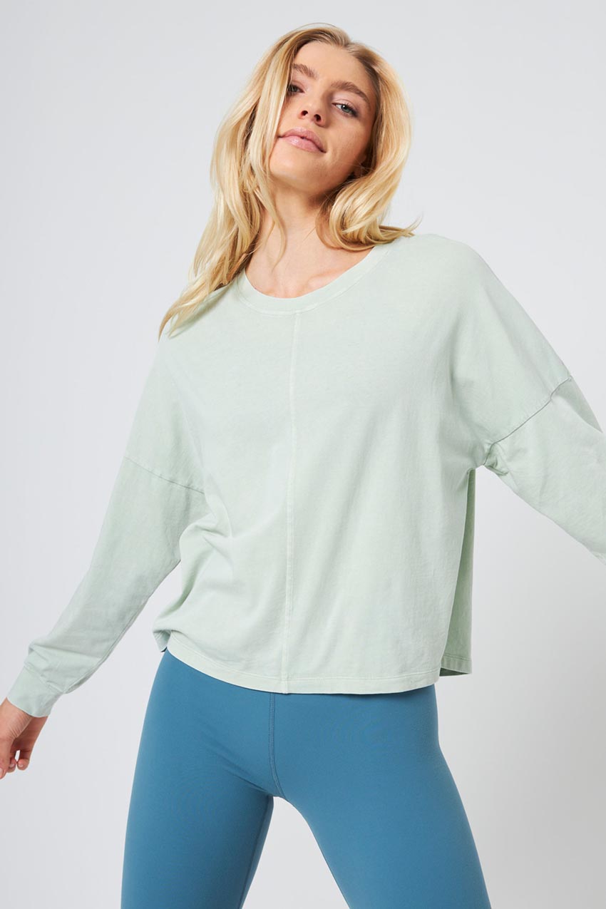 Calm Oversized Boxy Long Sleeve Top