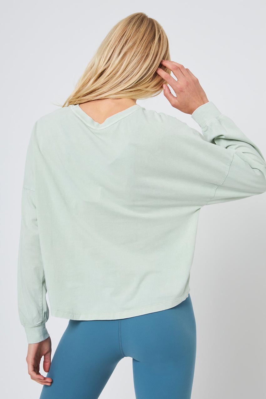 Calm Oversized Boxy Long Sleeve Top