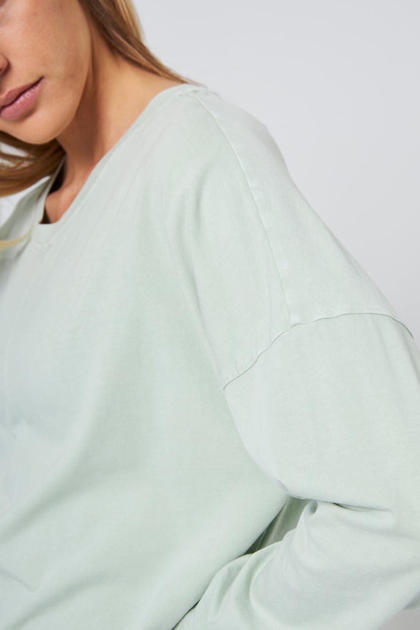 Calm Oversized Boxy Long Sleeve Top