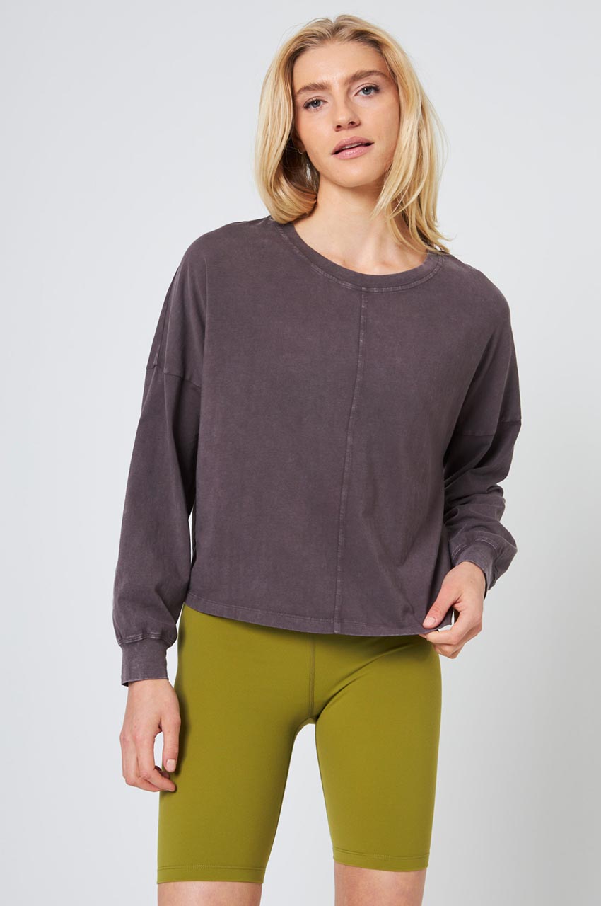 Calm Oversized Boxy Long Sleeve Top