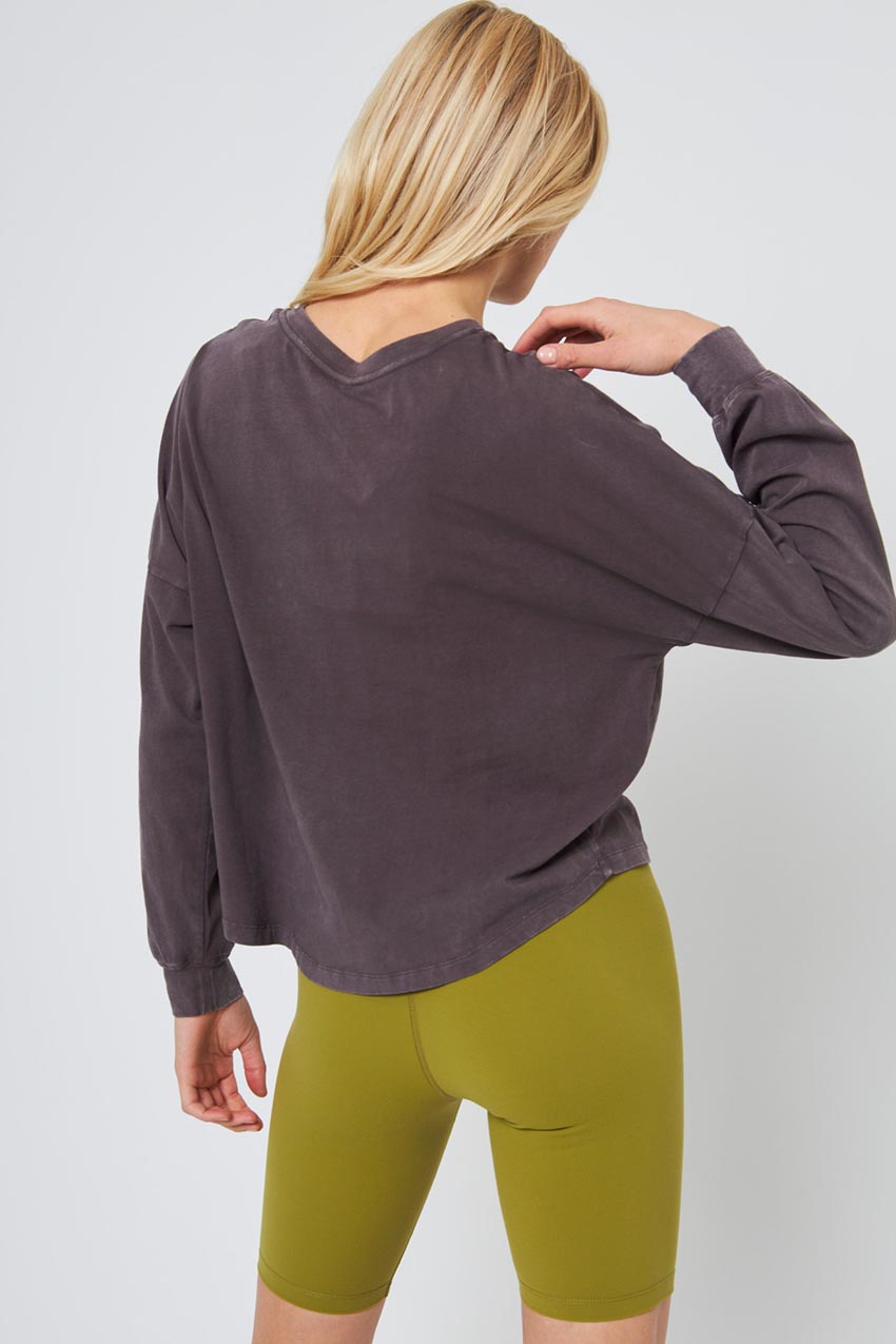 Calm Oversized Boxy Long Sleeve Top