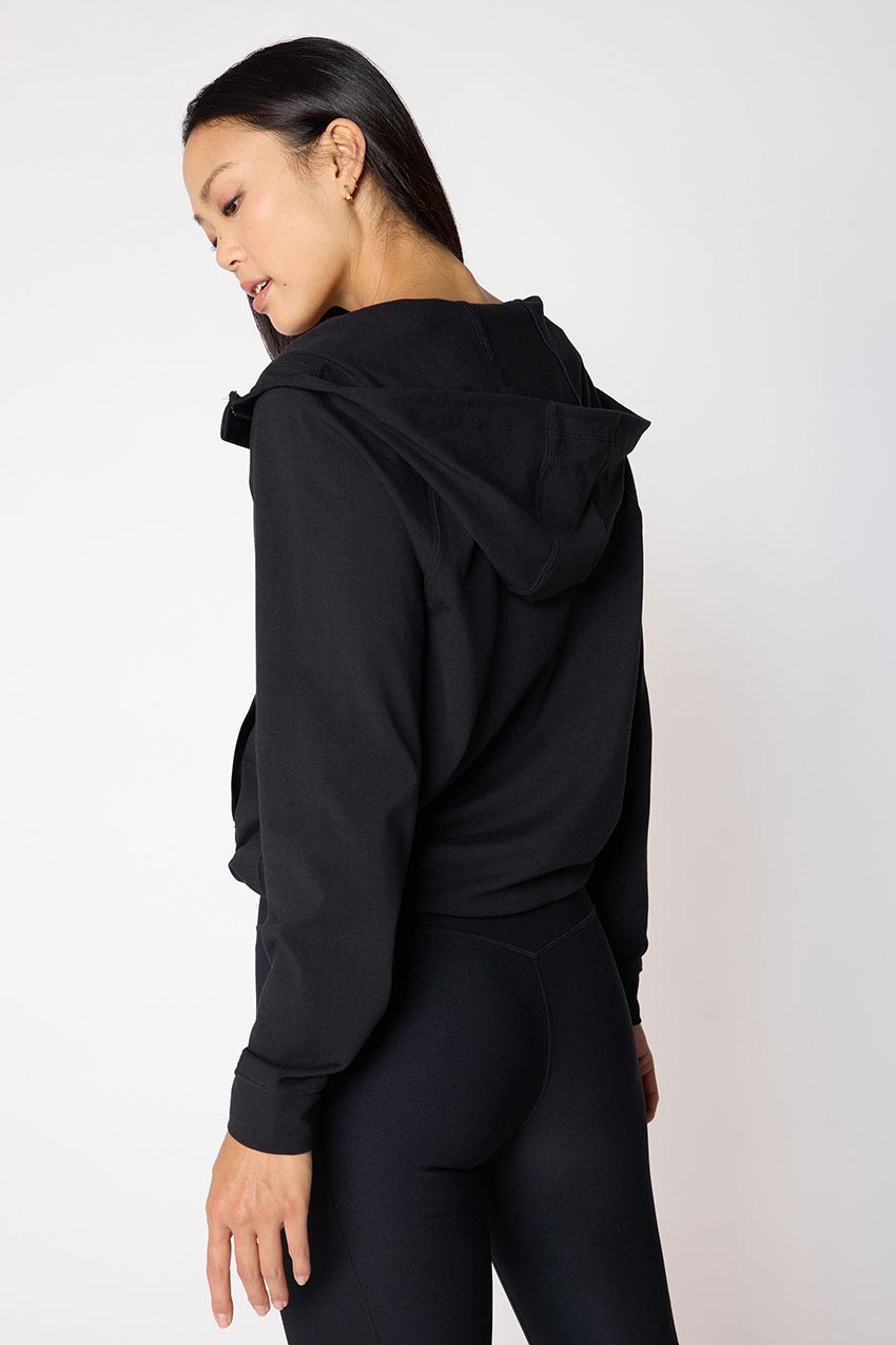 Balance TENCEL™ Half Zip Hoodie with Hem Drawcord