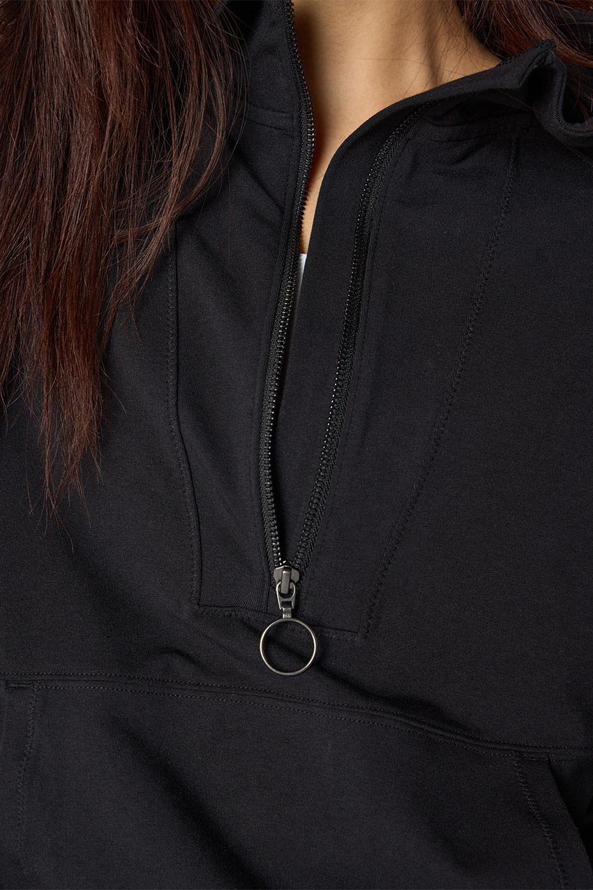 Balance TENCEL™ Half Zip Hoodie with Hem Drawcord