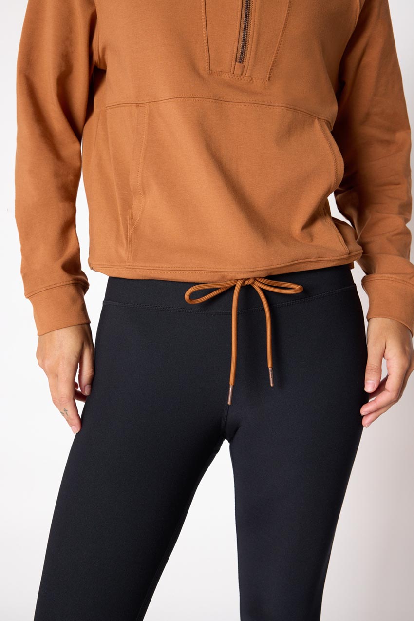 Balance TENCEL™ Half Zip Hoodie with Hem Drawcord