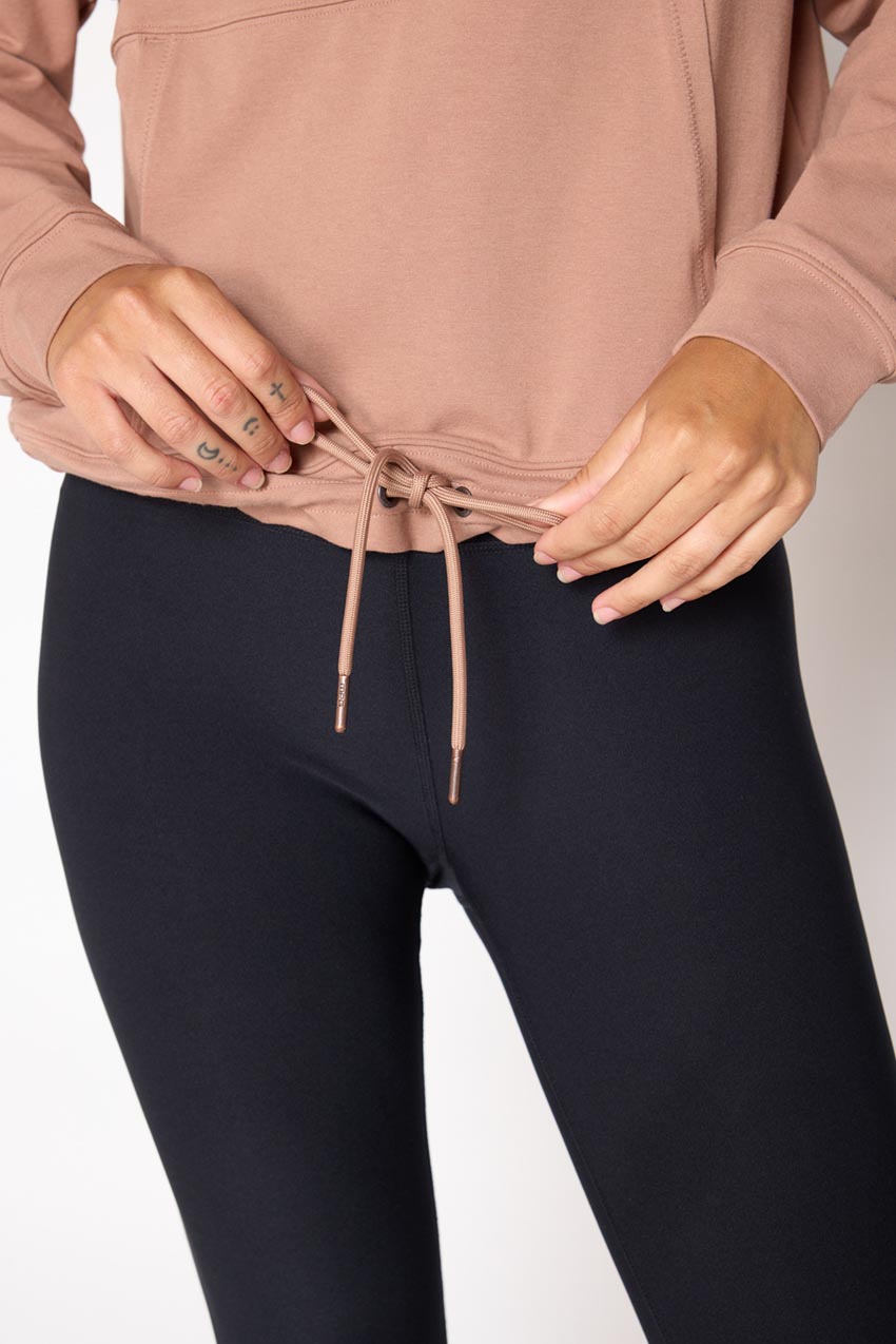 Balance TENCEL™ Half Zip Hoodie with Hem Drawcord