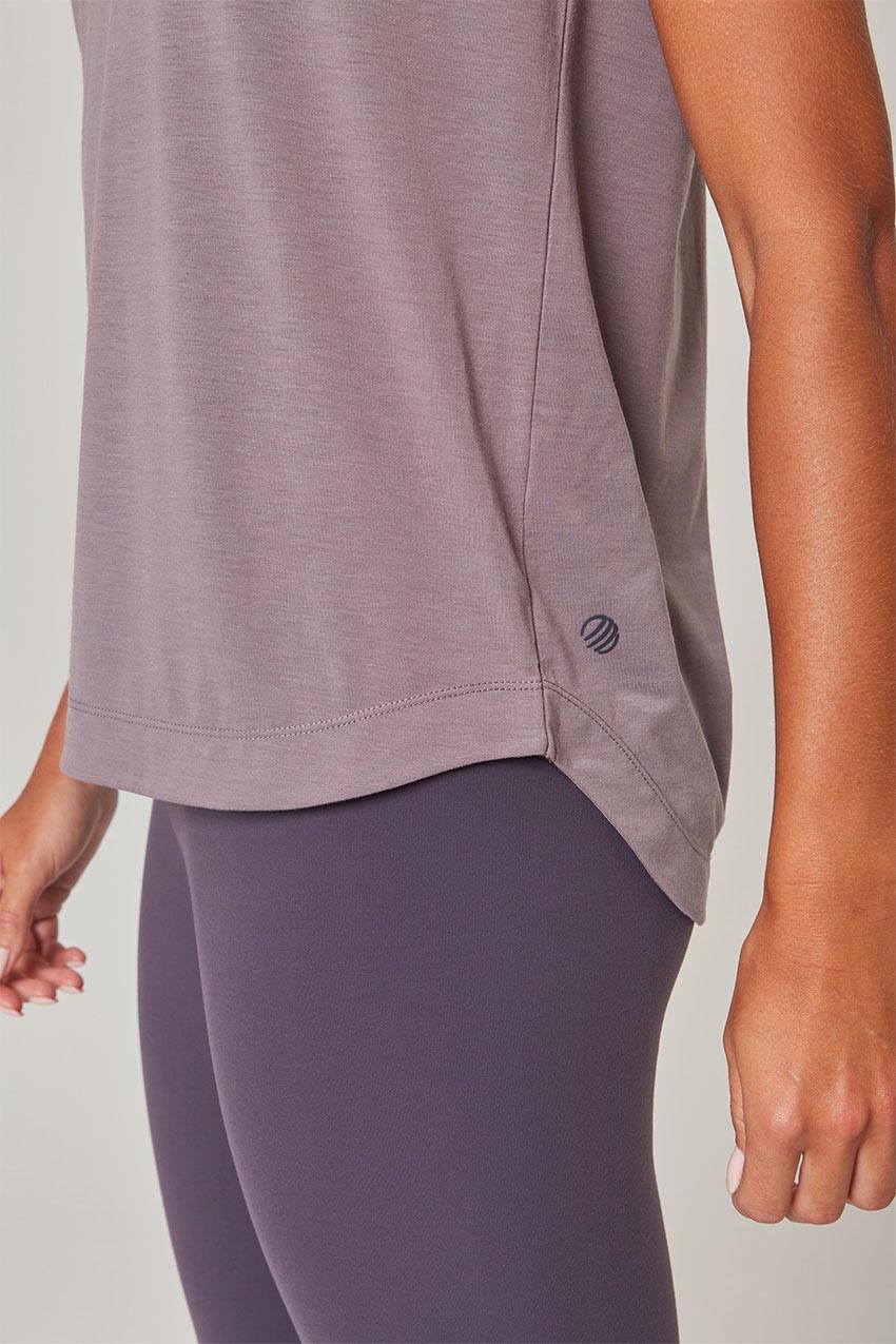 Dynamic Recycled Polyester Cap Sleeve Stink-Free Short Sleeve Shirt