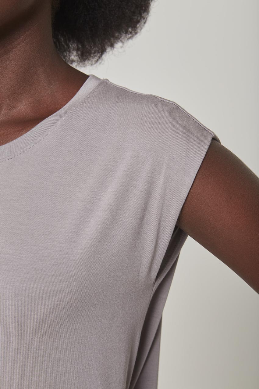 Breeze Tencel™ Modal Short Sleeve Shirt with Tacked Shoulder