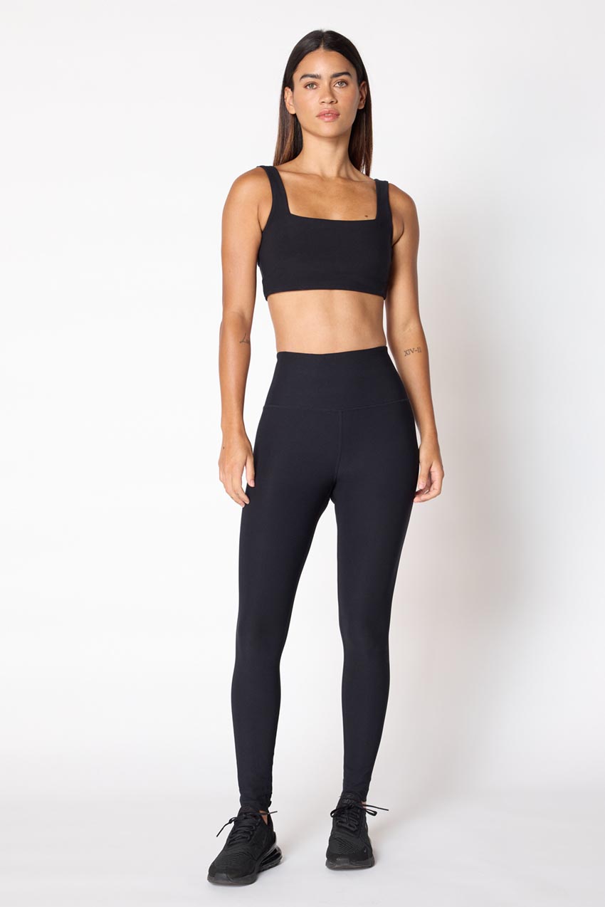 Explore Square Neck Light Support Sports Bra Peached