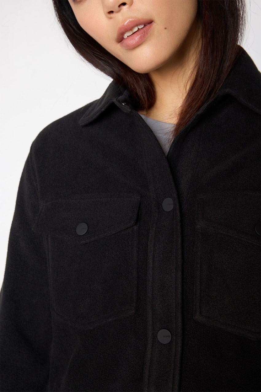 Elevate Fleece Longline Shirt Jacket