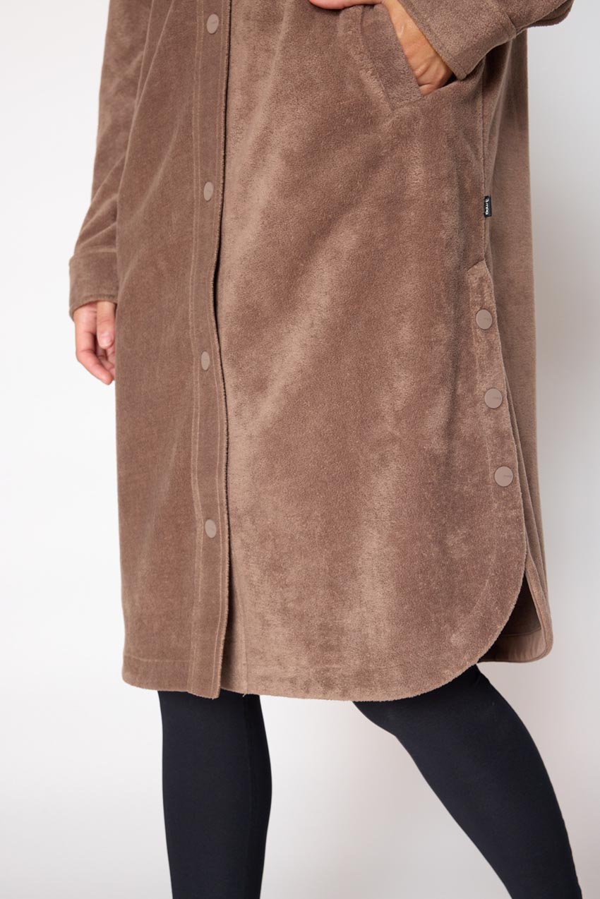Elevate Fleece Longline Shirt Jacket