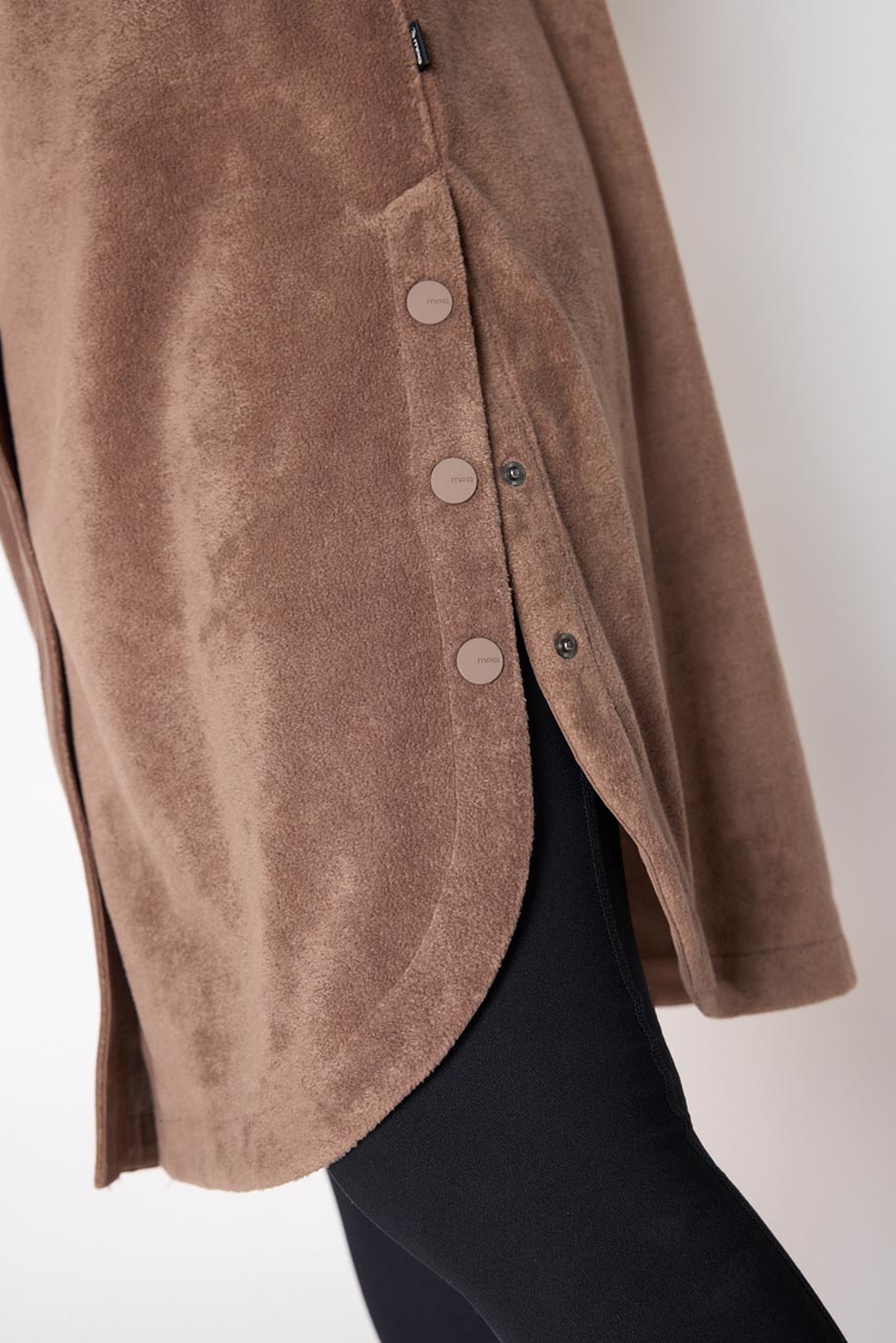 Elevate Fleece Longline Shirt Jacket