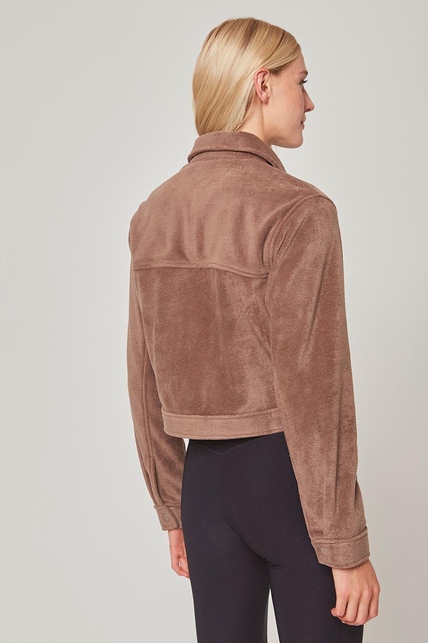 Elevate Fleece Cropped Shirt Jacket