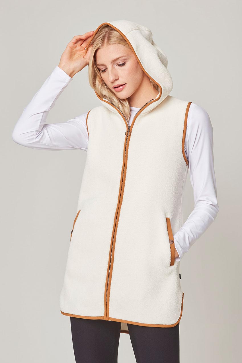 MPG Sport Levitate Berber Vest in Cream
