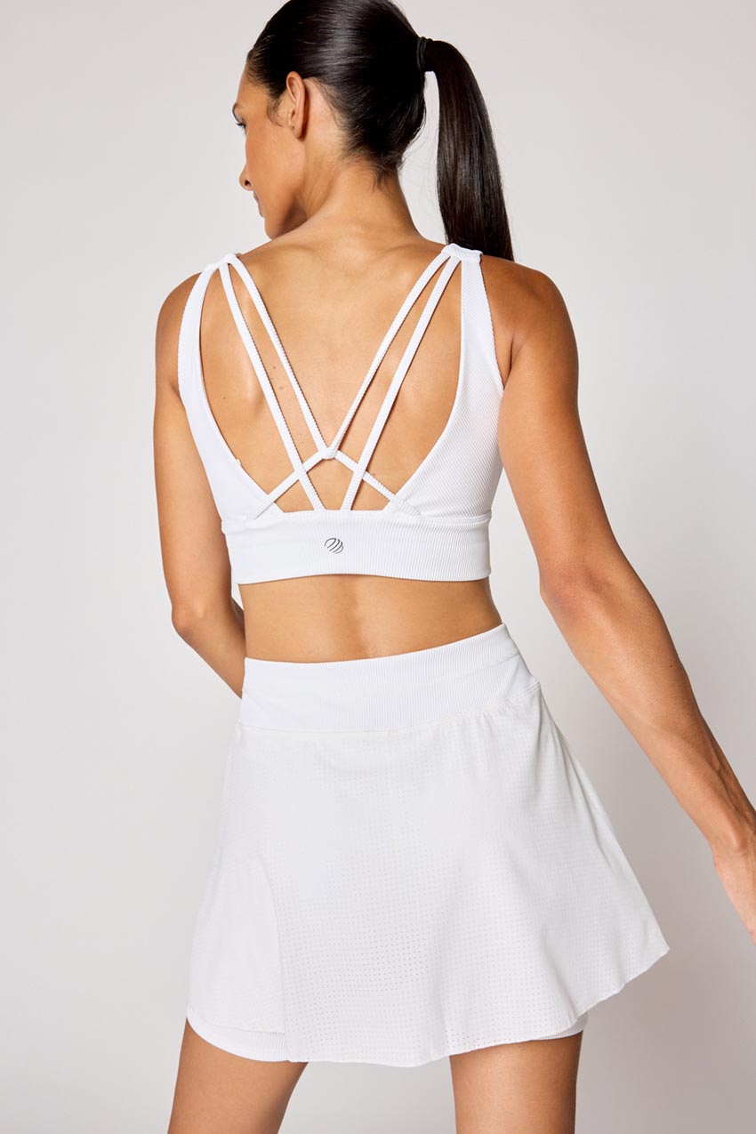 Steffi Rib Jacquard Tennis Bra