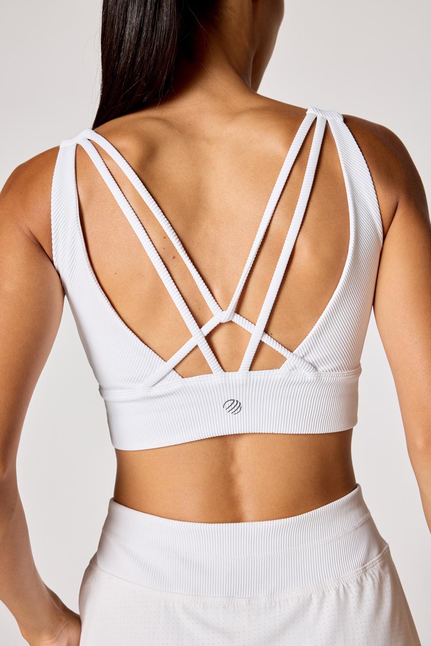 Steffi Rib Jacquard Tennis Bra