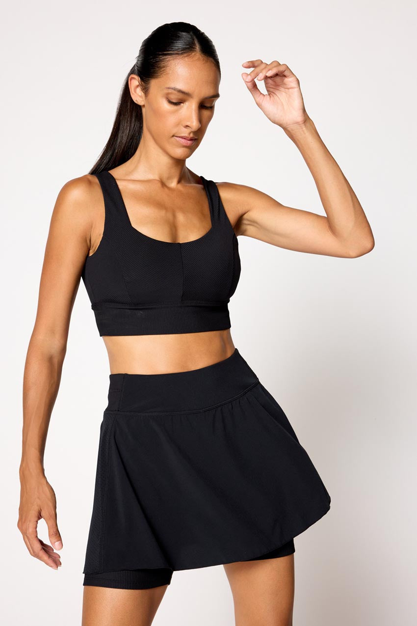 Steffi Rib Jacquard Tennis Bra