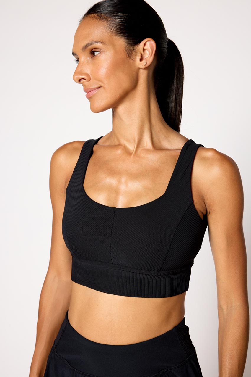 Steffi Rib Jacquard Tennis Bra