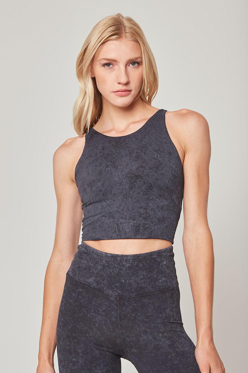Vital High Neck Longline Medium Support Sports Bra Washed