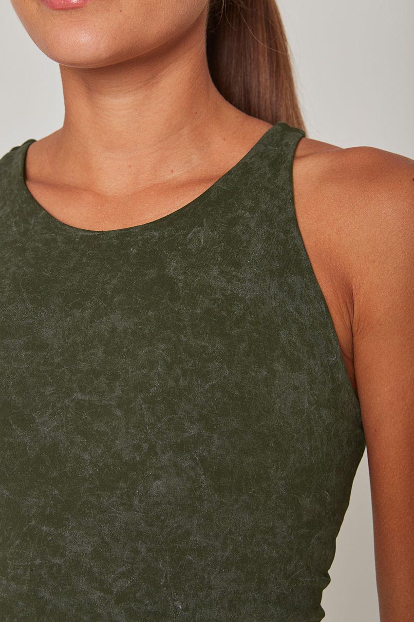 Vital High Neck Longline Medium Support Sports Bra Washed