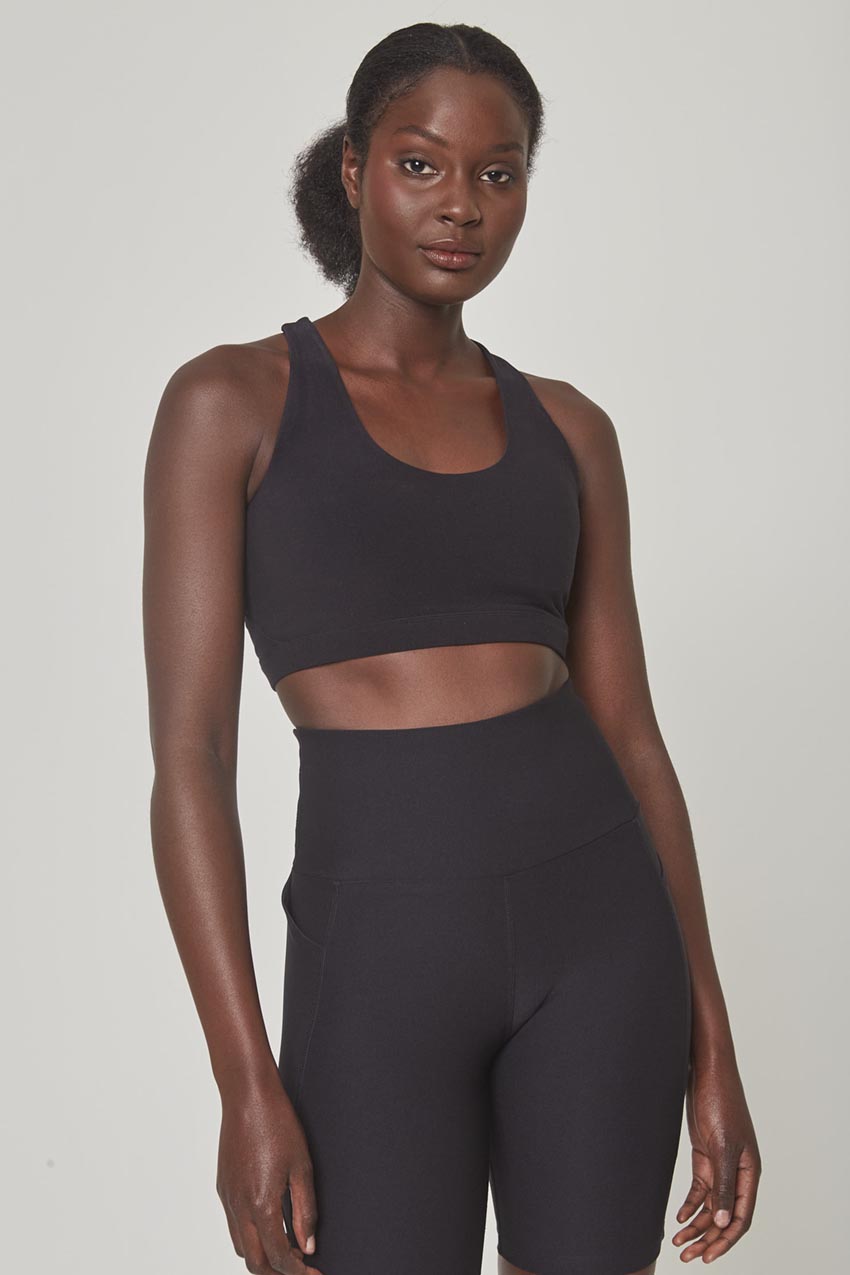 Explore Racerback Medium Support Sports Bra Peached