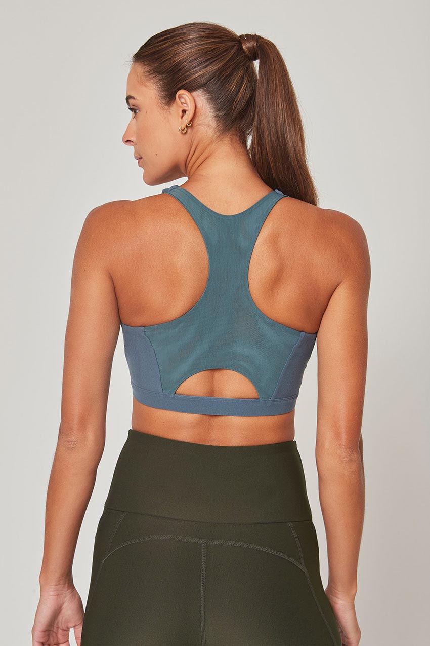 Explore Racerback Medium Support Sports Bra Peached
