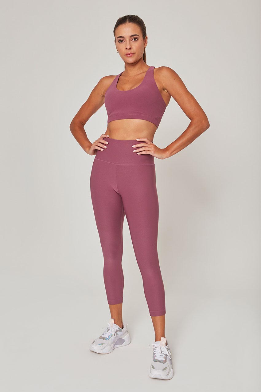 Explore Racerback Medium Support Sports Bra Peached
