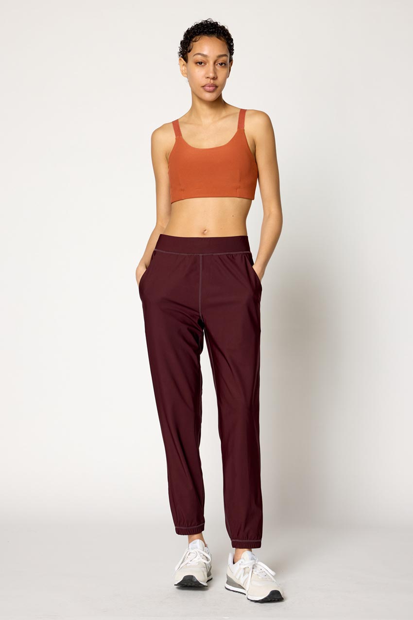 Explore Recycled Polyester Adjustable Medium Support Bra Peached