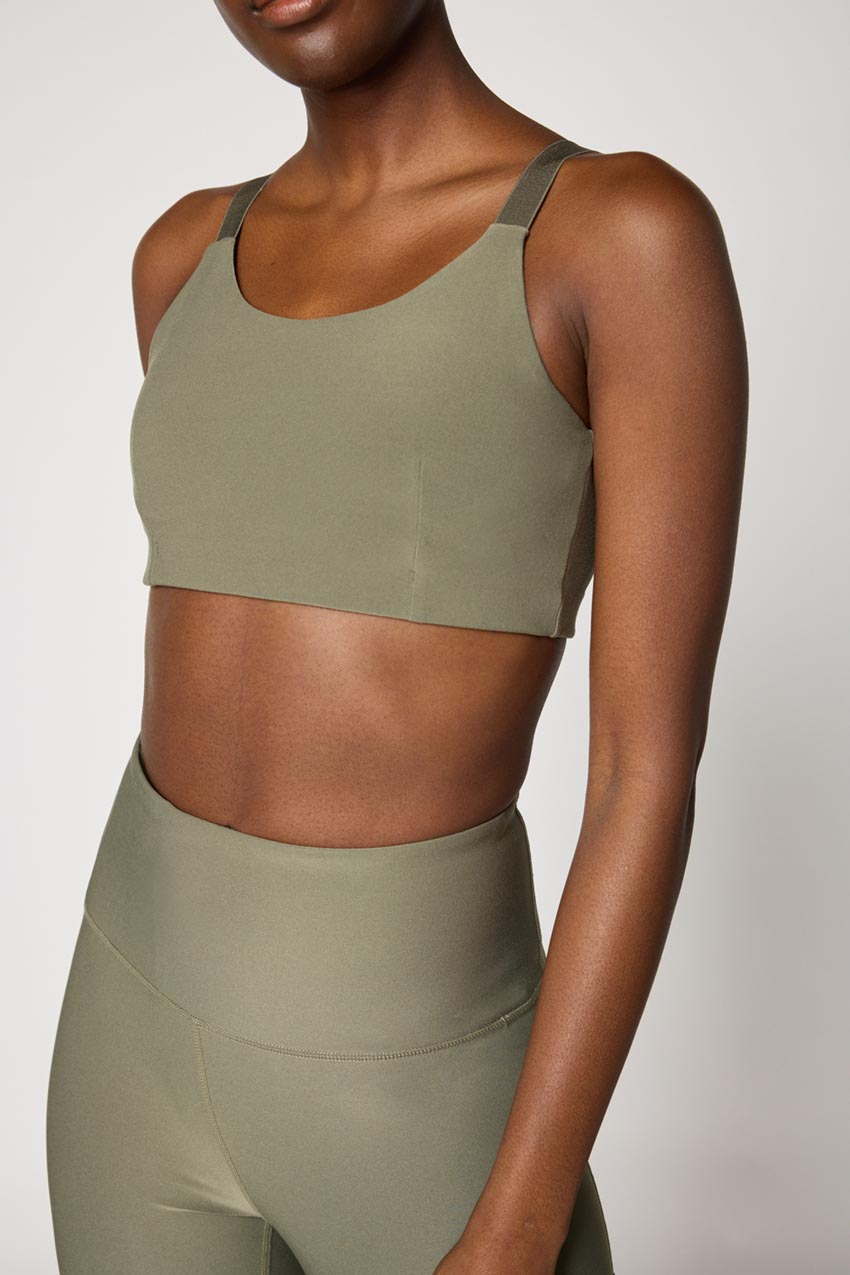 Explore Recycled Polyester Adjustable Medium Support Bra Peached