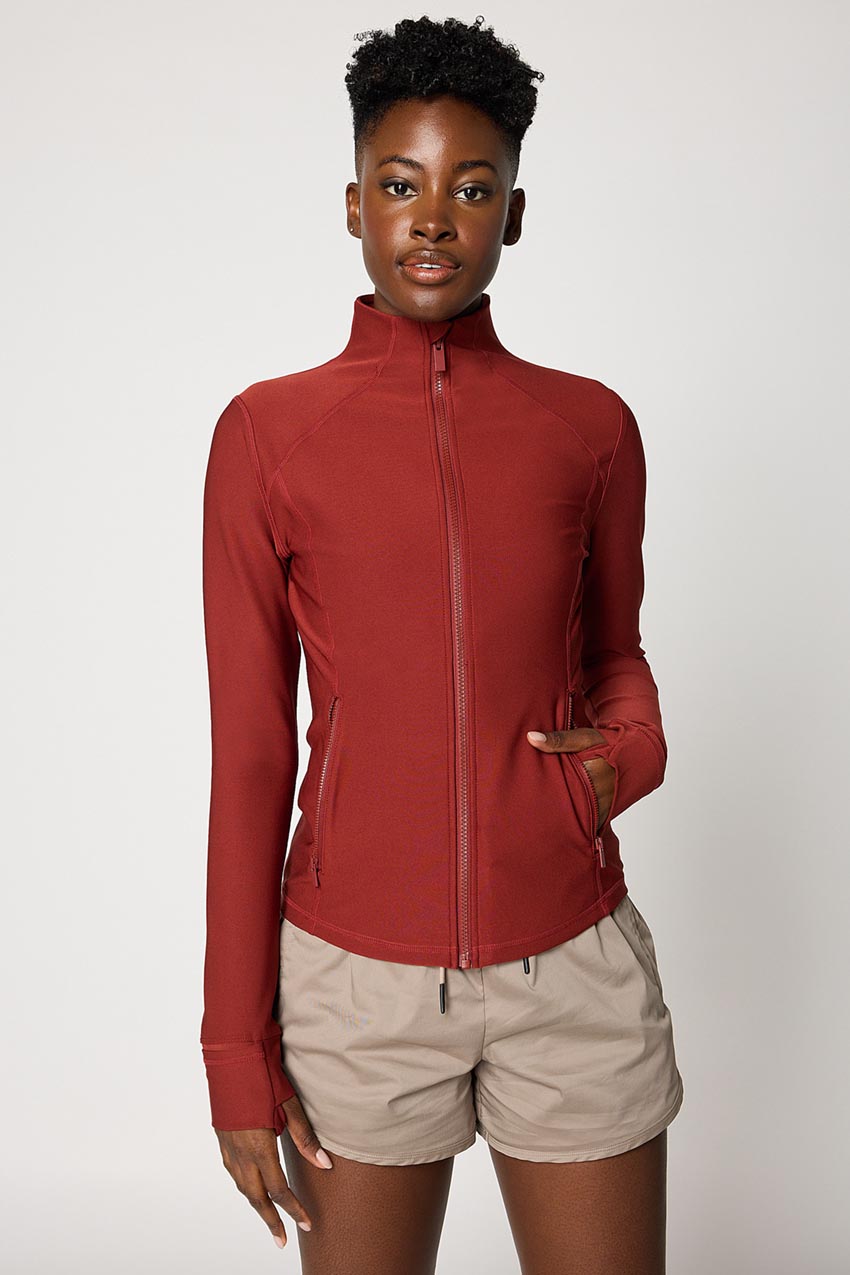 MPG Sport Explore Fitted Jacket in Fired Brick