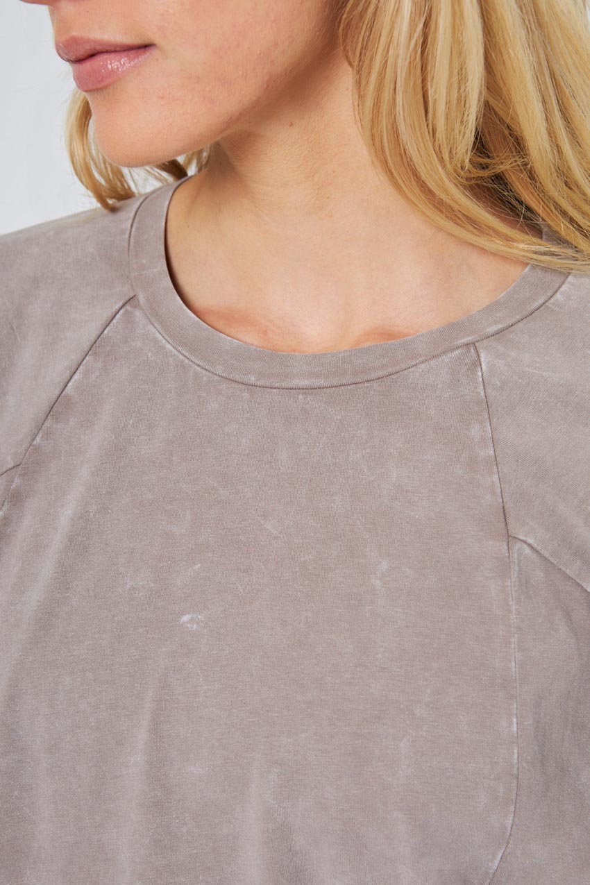 Rhythm Cropped Crew Neck Long Sleeve