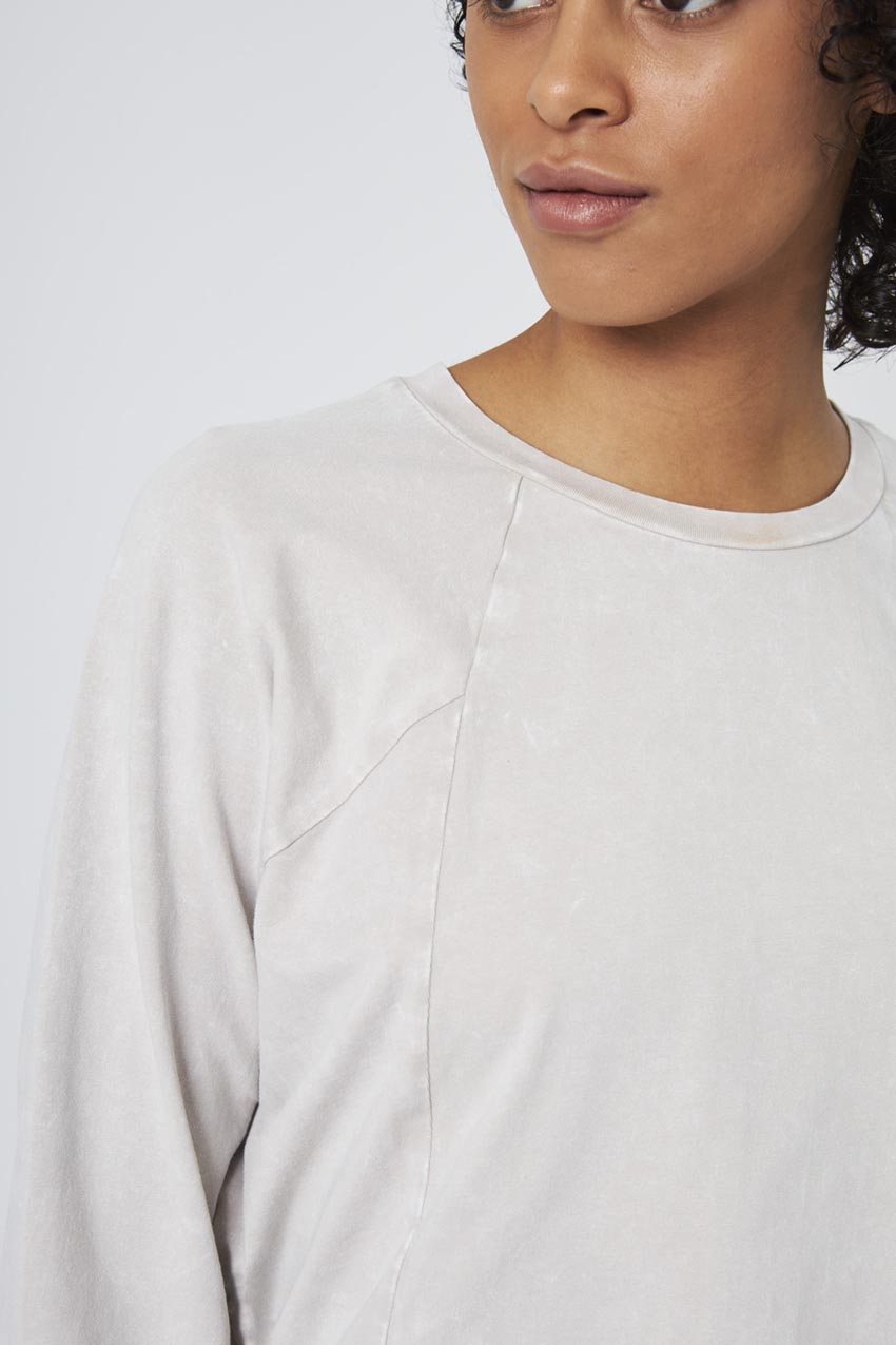 Rhythm Cropped Crew Neck Long Sleeve