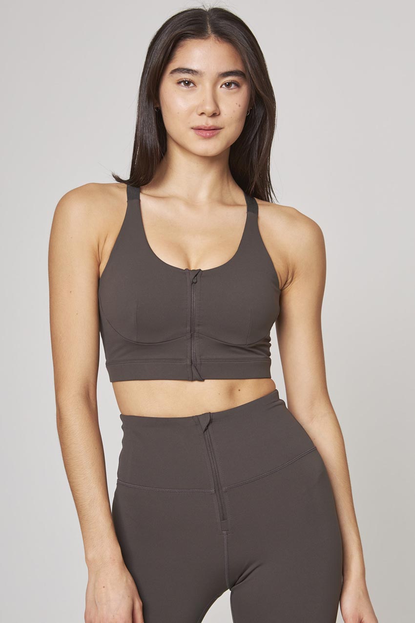 Vital Front Zip Maximum Support Sports Bra