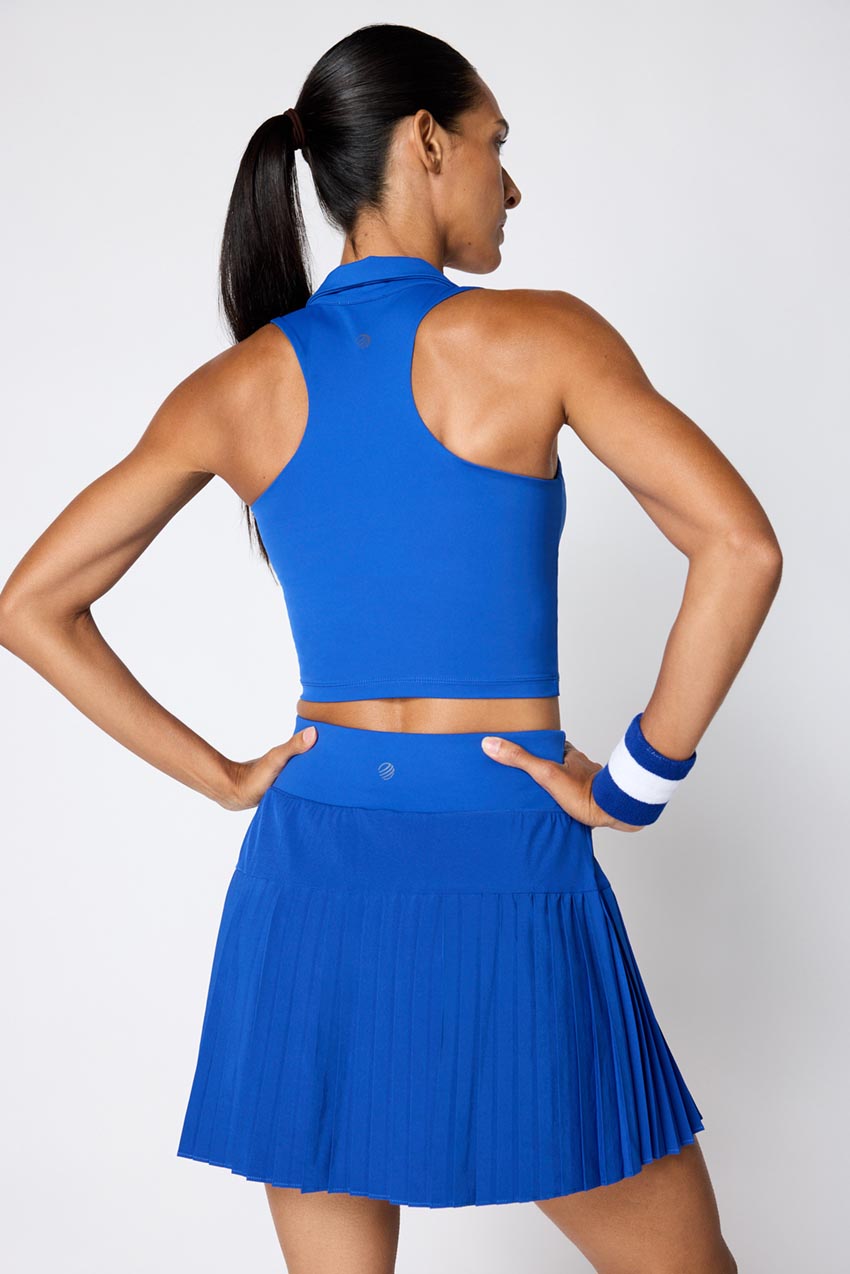Vital Recycled Nylon Polo Collar Longline Bra