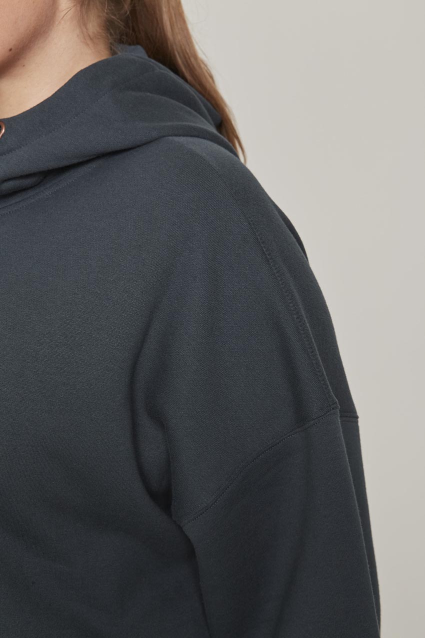 Ease Organic Cotton Recycled Polyester Oversized Zip-Up Hoodie - Sale